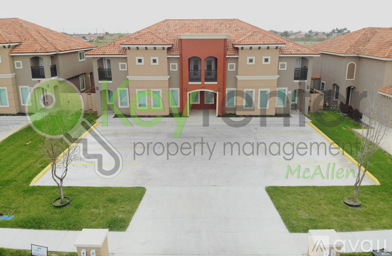 A photo of a housing development with the text "property management McAllen" superimposed on it.