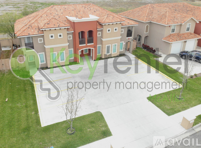 A bird's eye view of a property management company's office building.