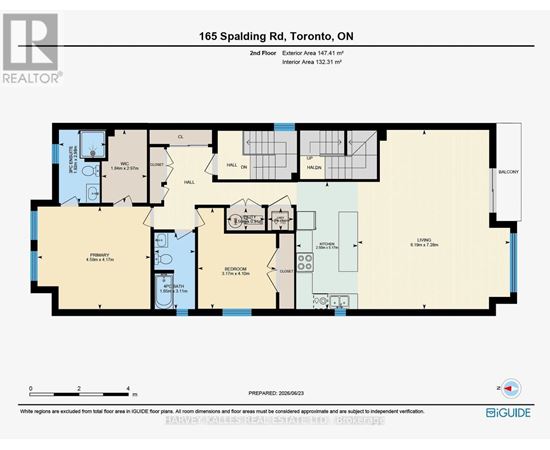 A floor plan for a property at 165 Spalding Rd, Toronto, ON.