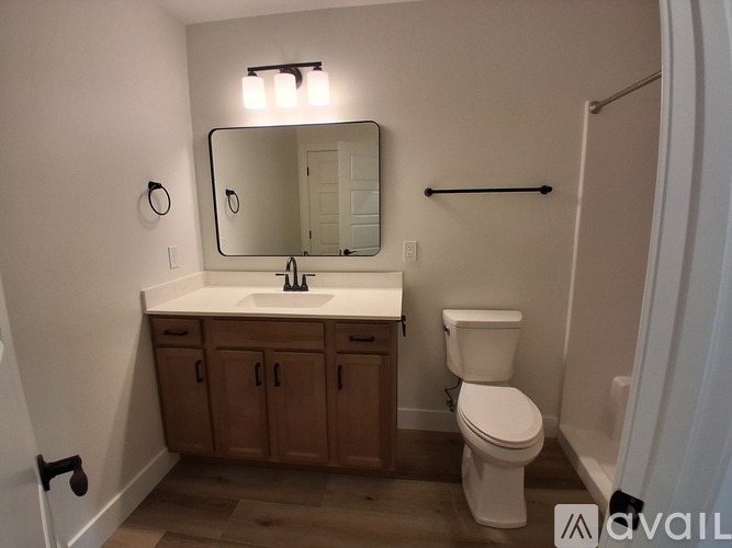 A bathroom with a white toilet and a sink with a mirror above it.