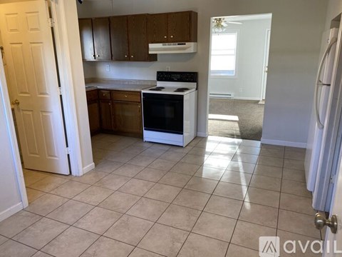 A kitchen with a black stove top oven and white dishwasher.