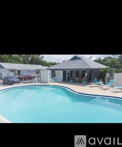 A pool with a black background and a logo that says "avail".