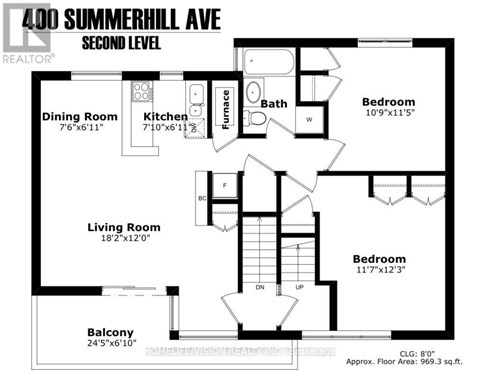 2ND FLR - 400 SUMMERHILL AVENUE 2 Beds Apartment for Rent