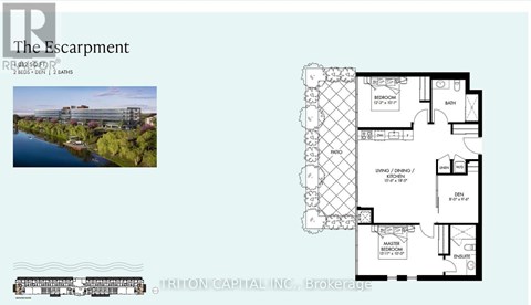 127 - 350 PRINCE CHARLES DRIVE S 2 Beds Apartment for Rent