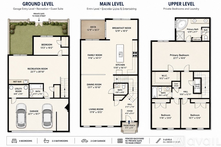 43626 White Cap Terrace 4 Beds Townhouse for Rent - Photo gallery 2