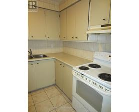 A kitchen with a stove, sink, and cabinets.