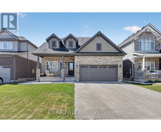 A house with a garage is shown in the image.