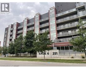 A multi-story apartment building with the sign "Sage 6 251" on the front.