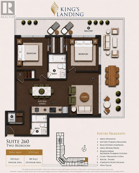260 - 68 ESTHER SHINER BOULEVARD 2 Beds Apartment for Rent