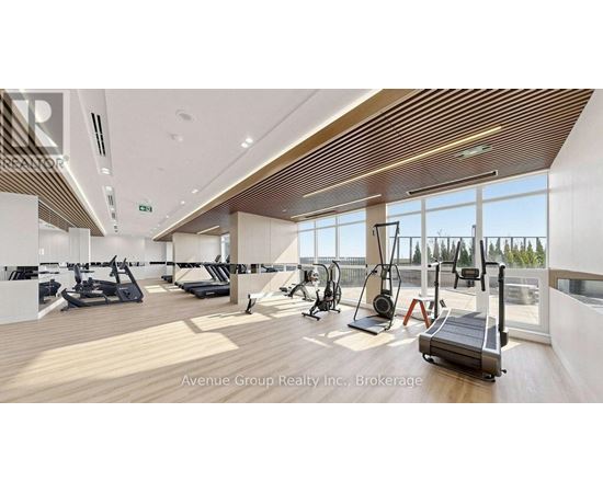 A gym with treadmills, elliptical machines, and other exercise equipment.