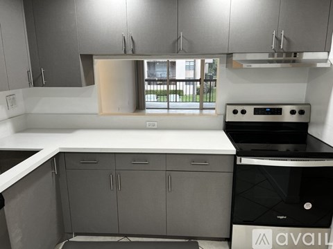 A modern kitchen with a dishwasher and a stove top oven.