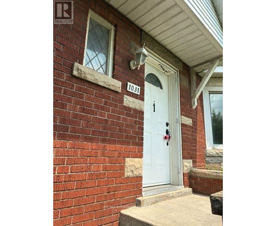 A house with a white door and a number 1031 on the wall.