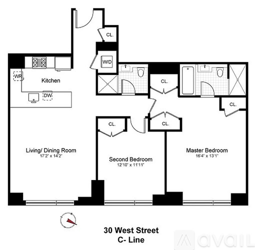 30 West Street 2 Beds Condo for Rent - Photo gallery 2