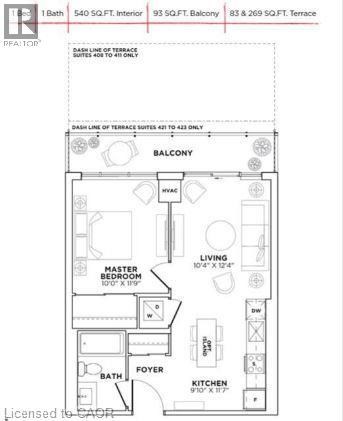 212 KING WILLIAM Street Unit# 723 1 Apartment for Rent