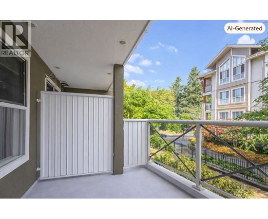 A balcony with a metal railing and a white wall.