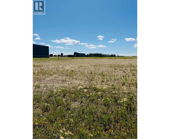 A field with a blue sky and clouds.