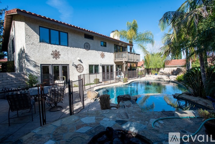 A house with a pool in the backyard.