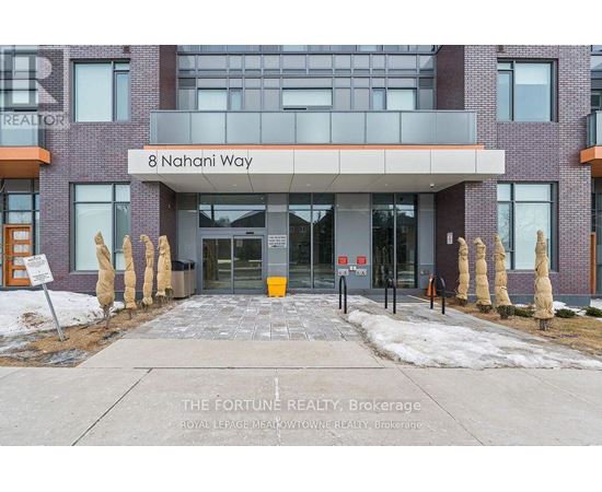 The front of a building with the name Nahani Way on it.