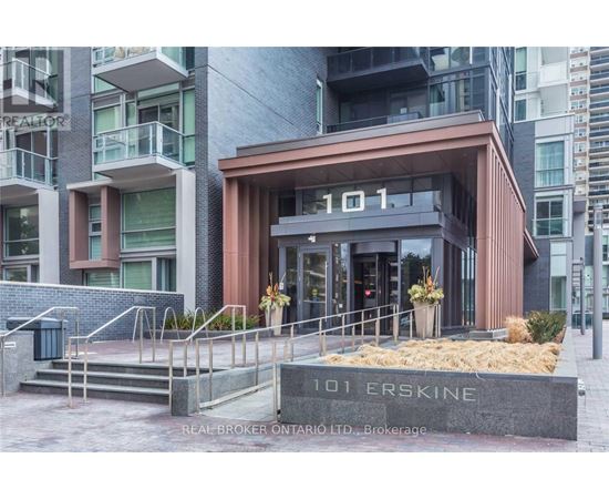 The entrance to a building with the number 101 on it.