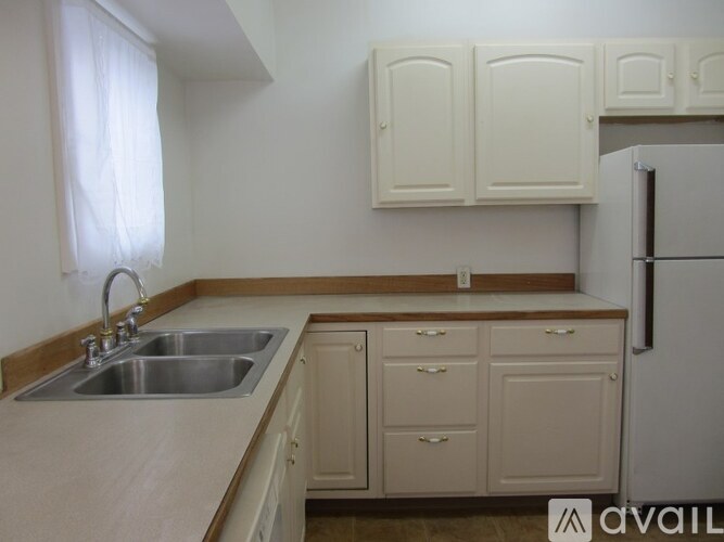 A kitchen with a sink and cabinets.