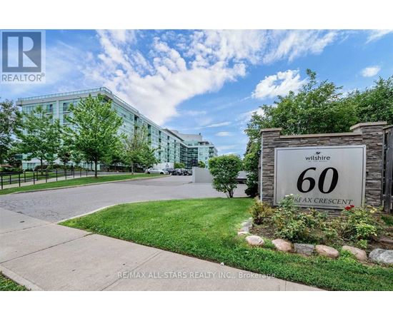 A sign for Wilshire 60 Flex Crescent is displayed in front of a building.