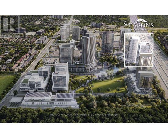 An artist's rendering of a proposed development in the Seasons at Hillmark Shopping Center.