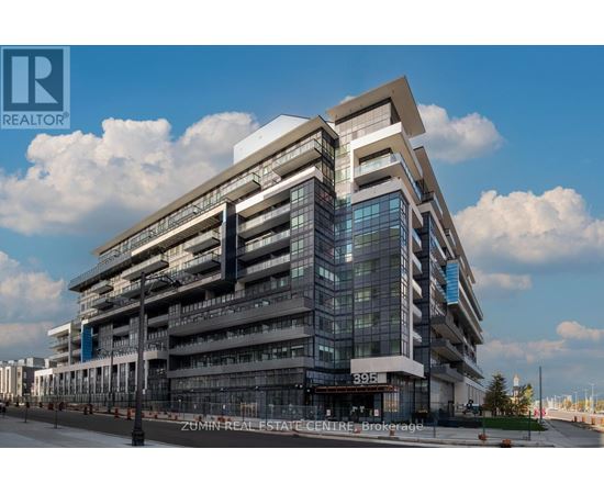 A modern building with the number 395 on it.