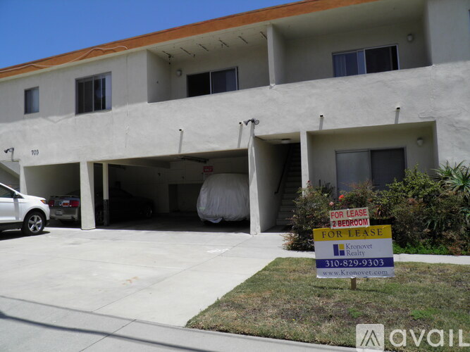 A two bedroom apartment is for lease at the building in the image.