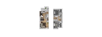 Two Bed One Half Bath Town