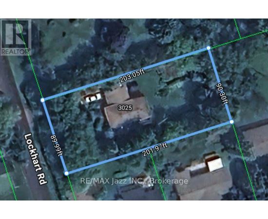 A map shows a property with a blue line border and a label "RE/MAX Jazz INC. Brokerage".