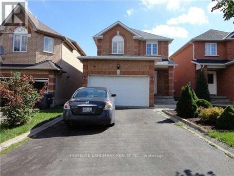 A car is parked in front of a house with a sign that says "HOMELIFE LANDMARK REALTY INC. Brokerage".