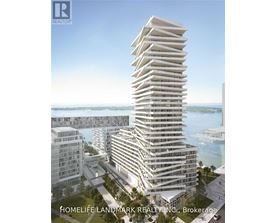 A tall, white residential building is the focal point of this image.