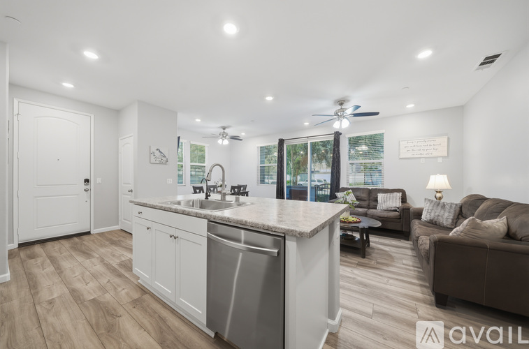 A kitchen with a dishwasher and a countertop.