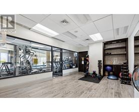 A gym with a variety of equipment including treadmills, weights, and exercise balls.