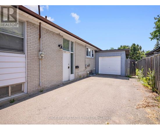 A residential property with a garage is for sale.