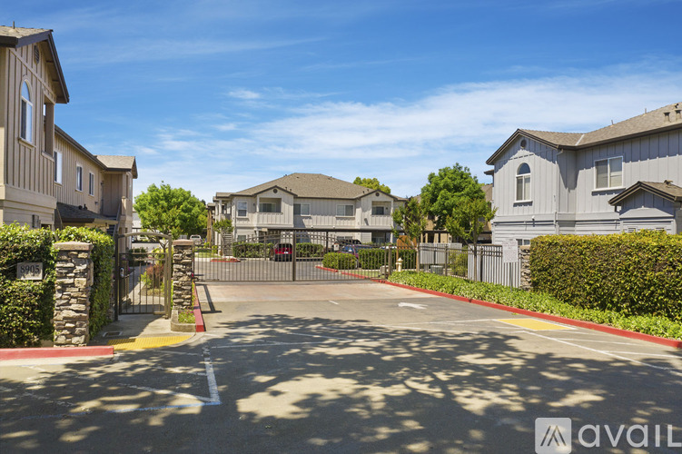 A sunny day at a gated residential community.