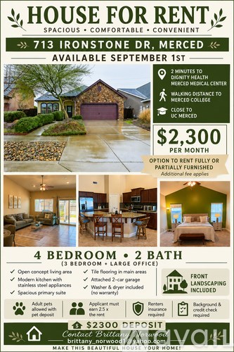 713 Ironstone Dr 4 Beds Apartment for Rent