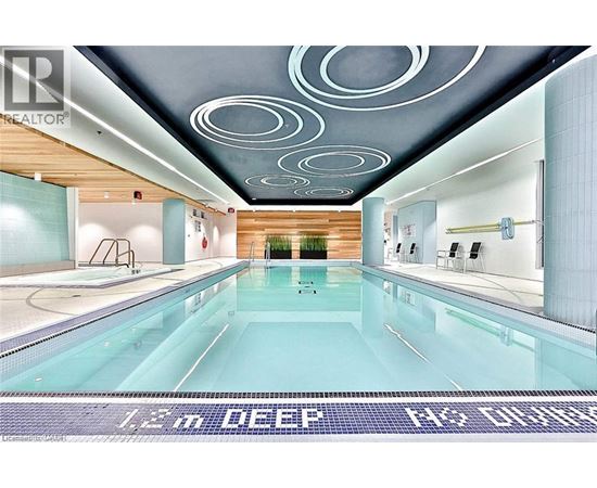 A swimming pool with the depth indicated as 1.2m.