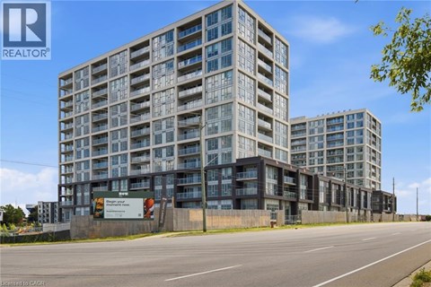 A large, modern building with a sign that says "REALTOR" on it.