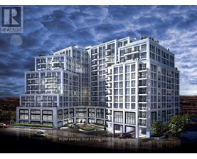 A rendering of a modern multi-story building with the logo "REALTOR" on the top left corner.