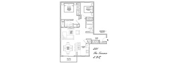 2 Bed, 2 Bath Balcony