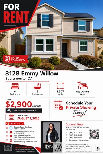 8128 Emmy Willow Lane 4 Beds Apartment for Rent