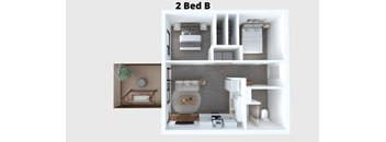 Garden 2 Bed B - ADA
