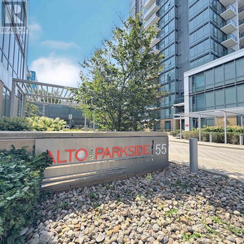 A sign that says "LTO PARKSIDE 55" is in front of a building.