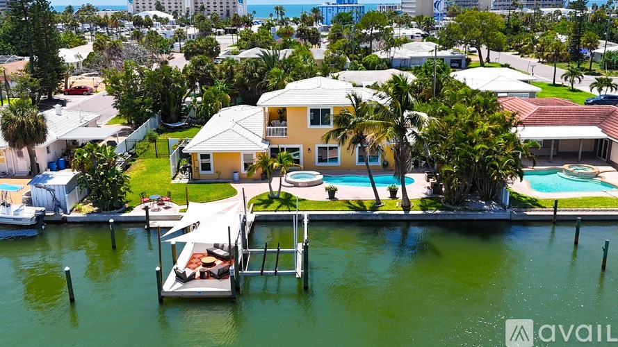 A house with a pool is available for rent.