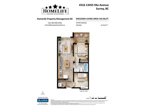 316 13455 94A AVENUE 2 Beds Apartment for Rent