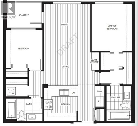 A black and white floor plan of a house with labeled rooms.