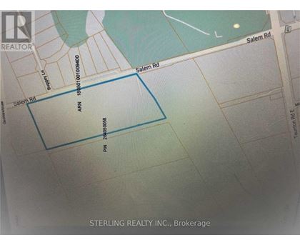 A map shows a blue rectangle with the label "Sterling Realty Inc., Brokerage" at the bottom.