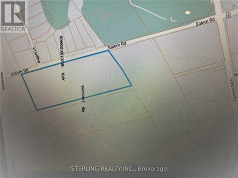 A map shows a blue rectangle with the label "Sterling Realty Inc., Brokerage" at the bottom.
