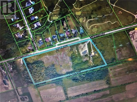A satellite image of a real estate listing for a property in Brokerage.